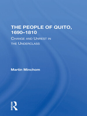 cover image of The People of Quito, 16901810